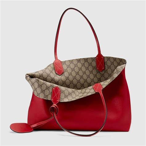 reversible tote gucci|gucci tote with zipper.